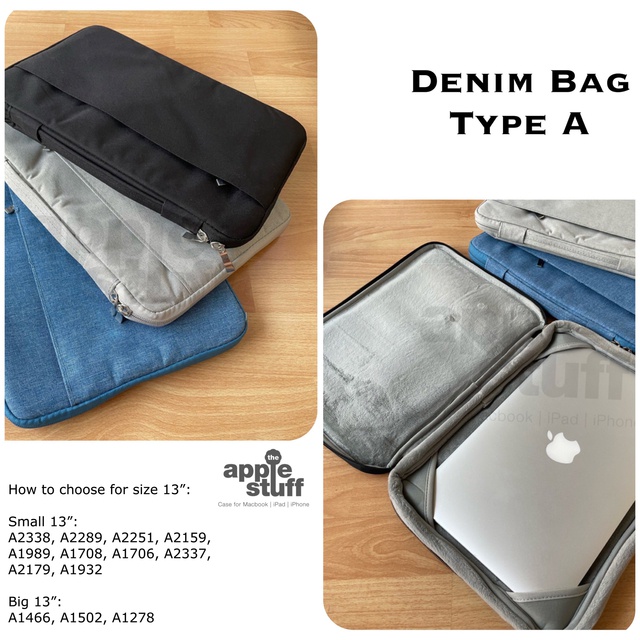 Denim Bag Tas Laptop for MacBook