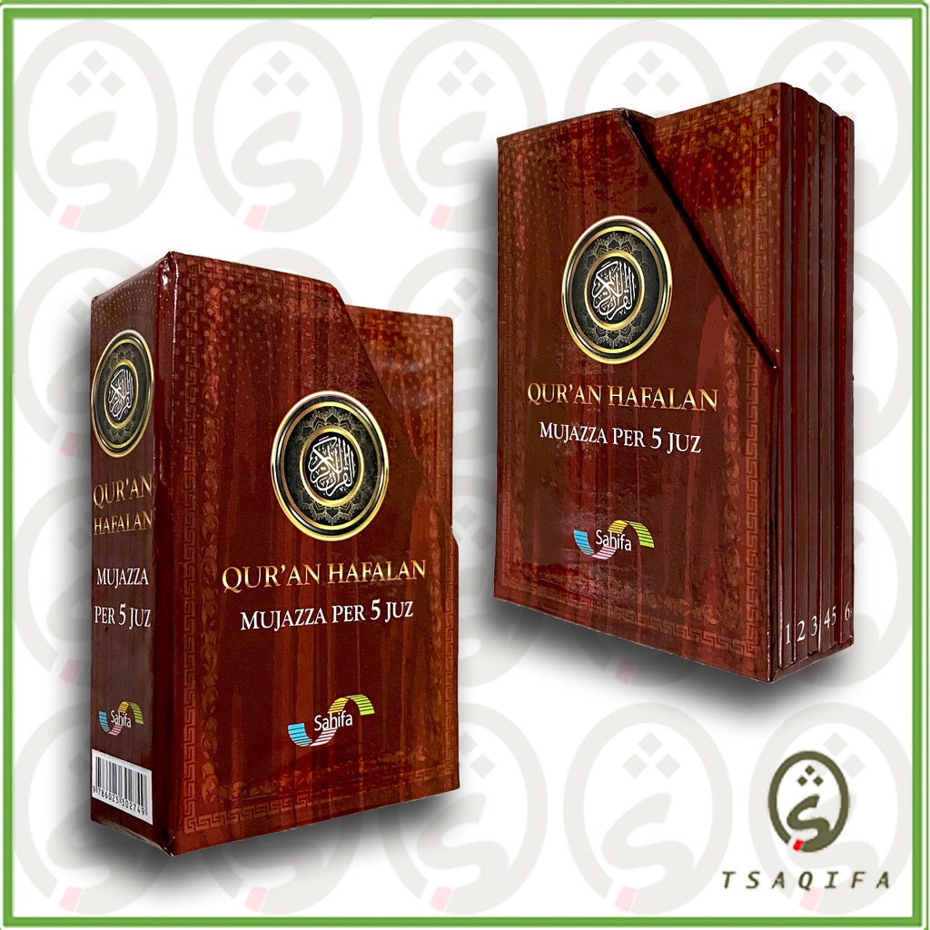 AlQuran Hafalan Mujazza Per 5 Juz BOX Penerbit Sahifa AlQuran Saku AlQuran Per 5 Juz AlQuran Saku Box AlQuran Kecil AlQuran Hafalan AlQuran Mudah AlQuran Santri