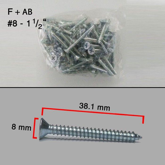 (#8 x 4 cm) MOON LION Taping Screw Skrup Sekrup Kayu FH+ (100 PCS)
