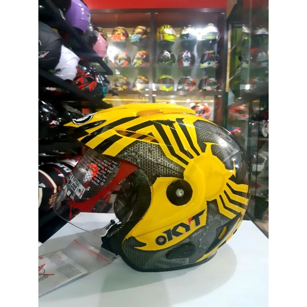 KYT VENOM RIDER MOTIF YELLOW HALL FACE
