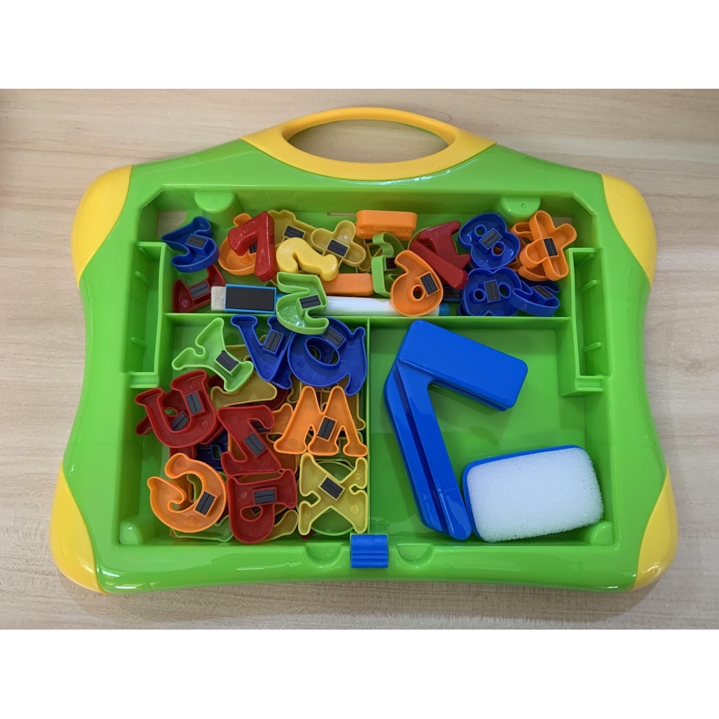 MAINAN GAMBAR - MAINAN EDUKASI - Mainan Edukasi Magnetic Learning Case Drawing Board 2 in 1 classroo