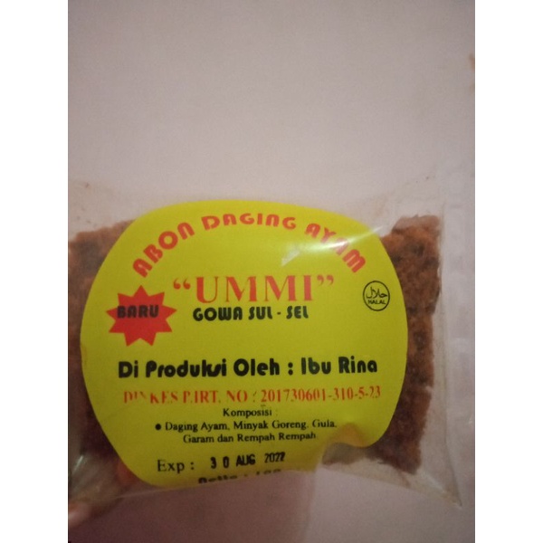 

Abon daging ayam ummi 100gram