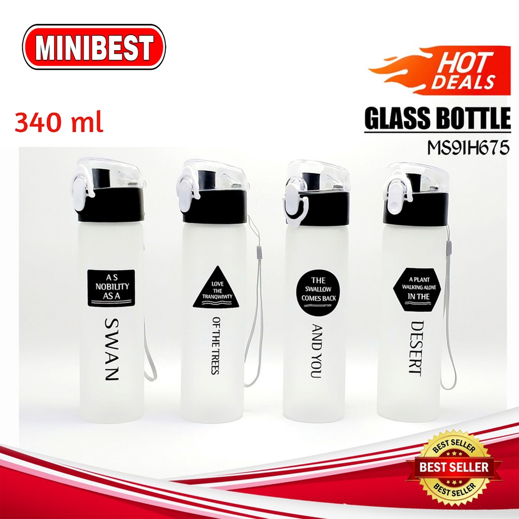 Botol Minum Kaca Tumbler kaca 400 ML