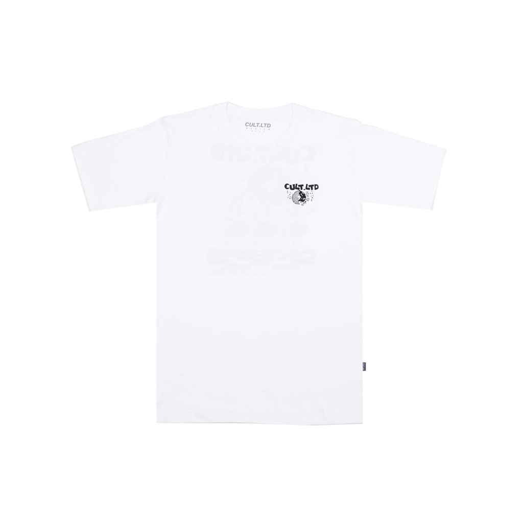 Kaos T Shirt Pria Wanita Cult Disco Aloha White Putih