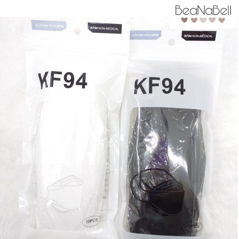 Beanabell 10Pcs Masker Non Medis Kf94 Dewasa Mask Ori Headloop Mask Hijab Anti Virus