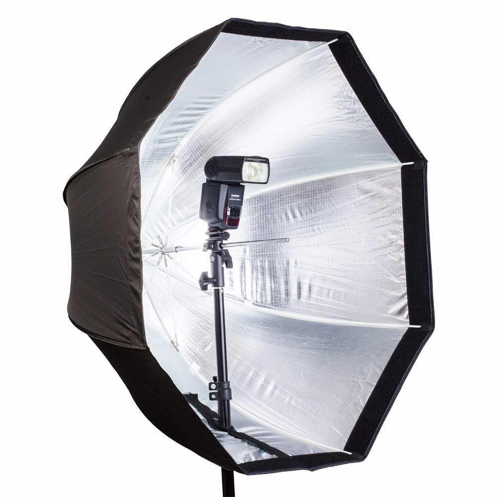 Payung Octagon Softbox Reflektor untuk Flash Speedlight 120CM LD-TZ207 ( Mughnii )