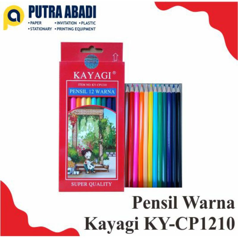 

Pensil 12 warna Kayagi