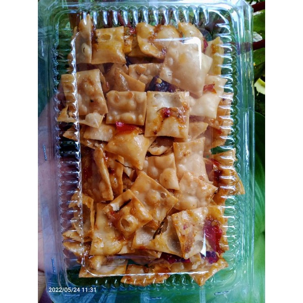 

Kripik Pang pang Sambal Rujak (pedas,manis,asam)