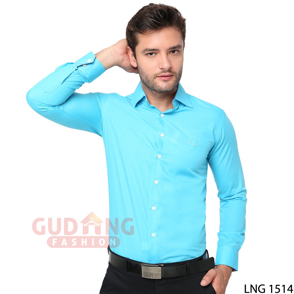 Kemeja Formal Pria Slim Fit Simple Elegant - Banyak Pilihan Warna LNG (COMB)