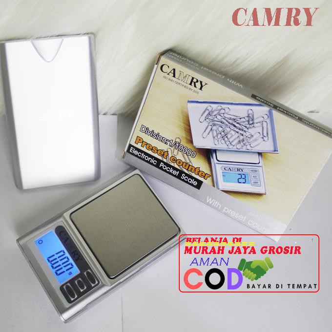 Termurah  Camry Digital Pocket Scale 100-0.01 Gram Timbangan Emas permata barang berkualitas 