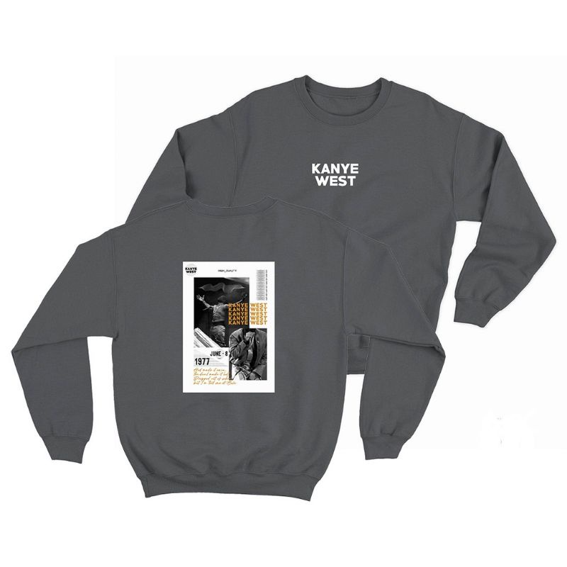 Jaket sweater crewneck pria wanita (kanye west)