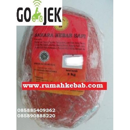 

ENAK KHUSUS GOJEK -GO KILAT - Daging Kebab Tanpa Tiang Merk Sahara - 2 KG BANYAK RASA