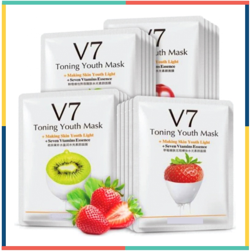 V7 Vitamin Sheet Mask Masker Wajah Buah BQ002