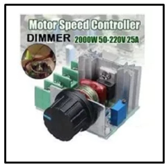 Dimmer Pengatur Kecepatan Gerinda Bor Kipas Dinamo Lampu DIMER 2000W