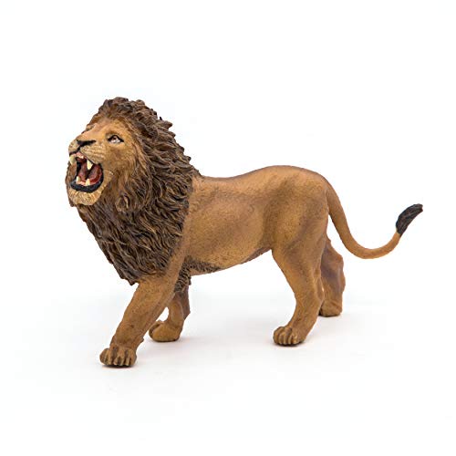 Head-Bobble- Papo Wild Animal Kingdom Figure, Roaring Lion -Bobble-Head.