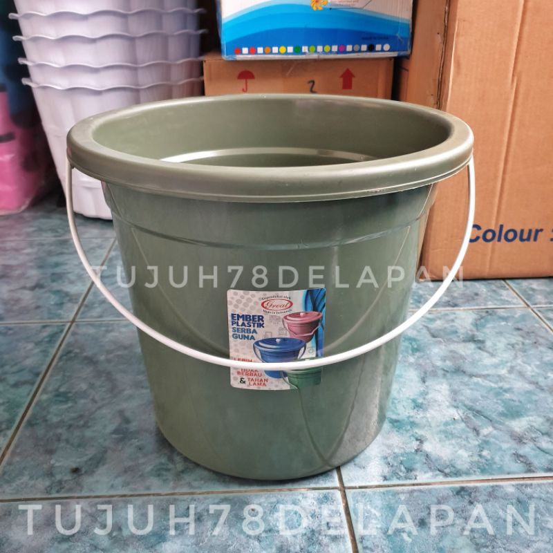 Ember 3 Galon Great Tanpa Tutup/Ember Plastik 3 Galon Tebal