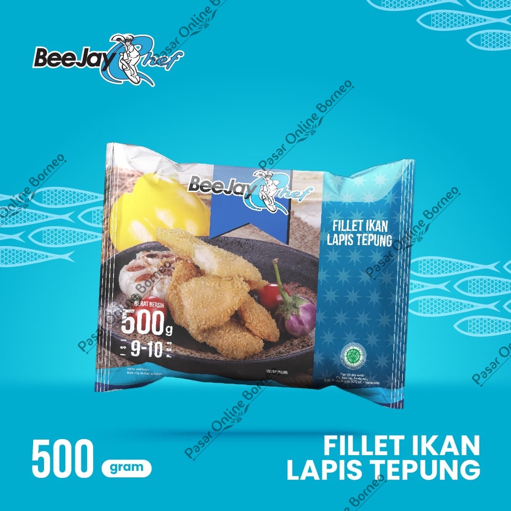 BeeJay Cheff Fillet Ikan Lapis Tepung  500 Gram Frozen Food