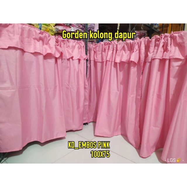 Gorden kolong dapur murah Gorden polos