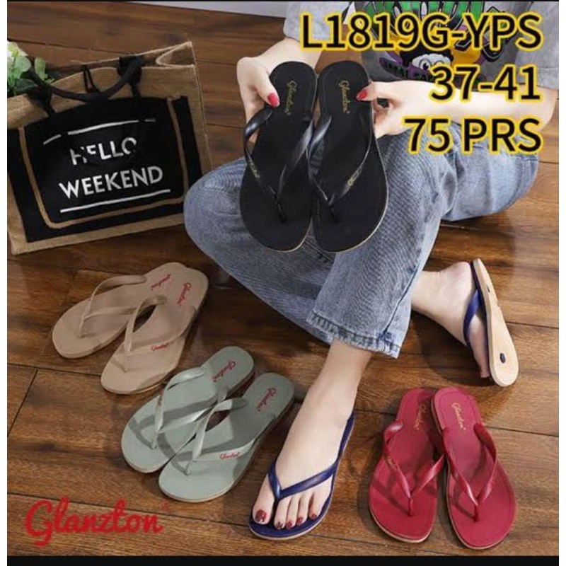 Sandal Wanita Japit Import glanzton 1819