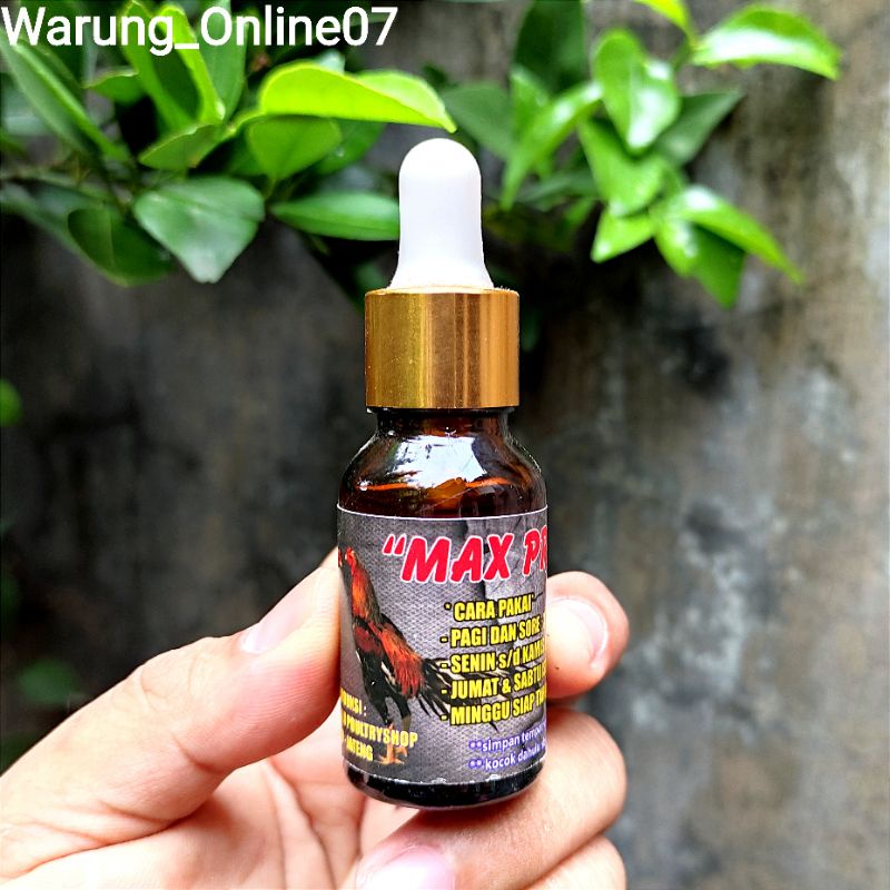 Doping Ayam MAX PRO 15ml Botol Kaca - Doping Super Agresif Doping Ayam Laga Membuat Ayam Lincah Agre