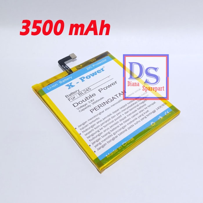 Baterai Lenovo S60a S60-a BL245 Batu Batre Battery Tanam Double Power
