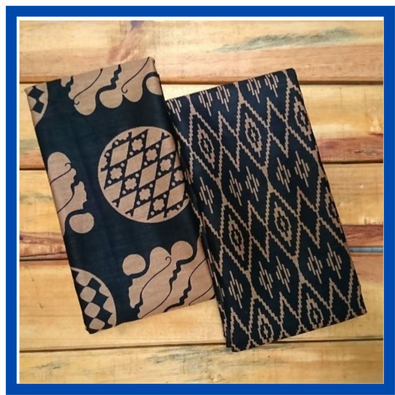 kain batik Pekalongan coklat motif pilihan