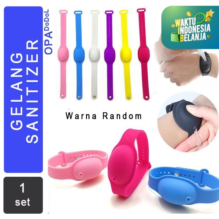 Gelang Hand Sanitizer Band Portable Silikon Silicone Pembersih Tangan