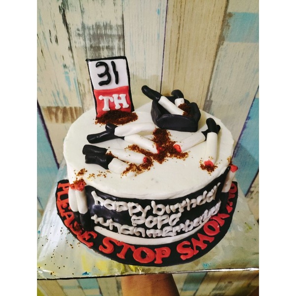 

kue ultah tema rokok