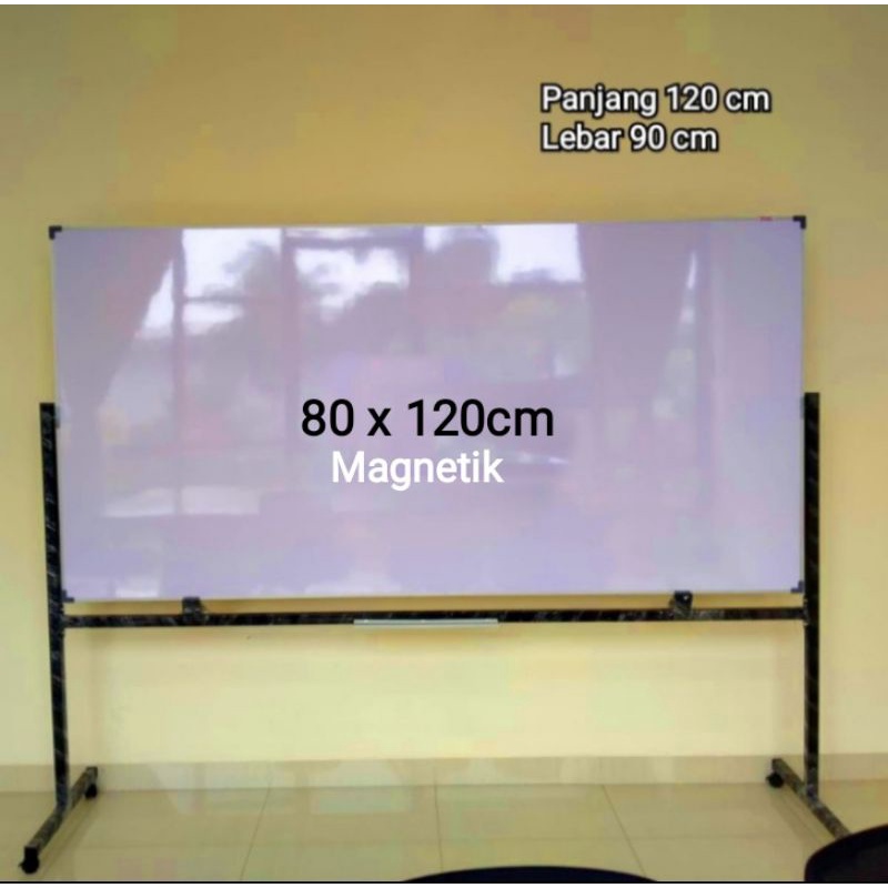 Jual whiteboard standing 80 x 120 cm | Shopee Indonesia