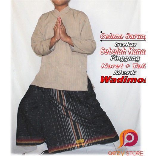 Celana Sarung Anak Balita Wadimor Hitam Original - Sarung Celana Murah merk Wadimor