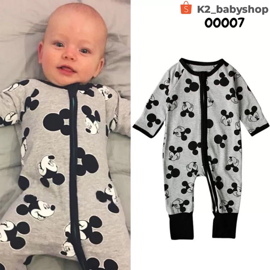 BABY K2 - BABY LONG ZIPPYSUIT MOTIF MICKEY KODE 00007