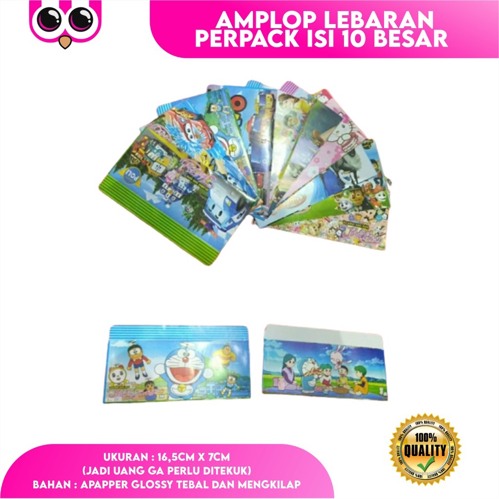 

[PERPACK ISI 10] AMPLOP LEBARAN UKURAN BESAR / BIG