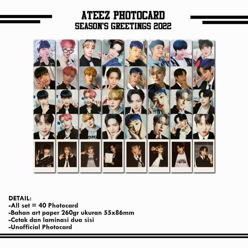 ATEEZ SEASON'S GREETINGS 2022 PHOTOCARD