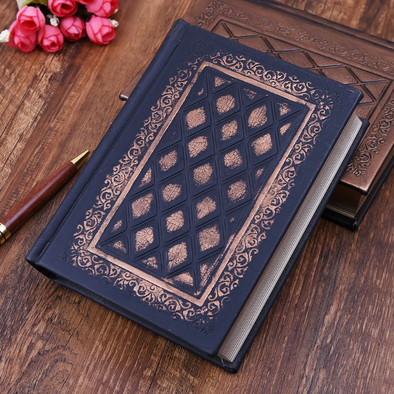 Mary Retro Vintage Journal Diary Notebook Kulit Kosong Hard Cover Sketchbook Paper S