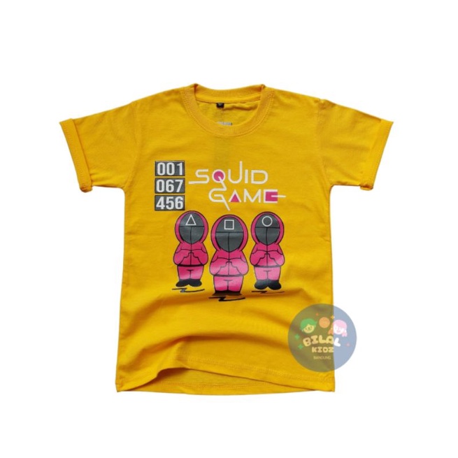 KAOS ANAK/KAOS DISTRO/KAOS SQUID GAME/BAJU ANAK 1-8th