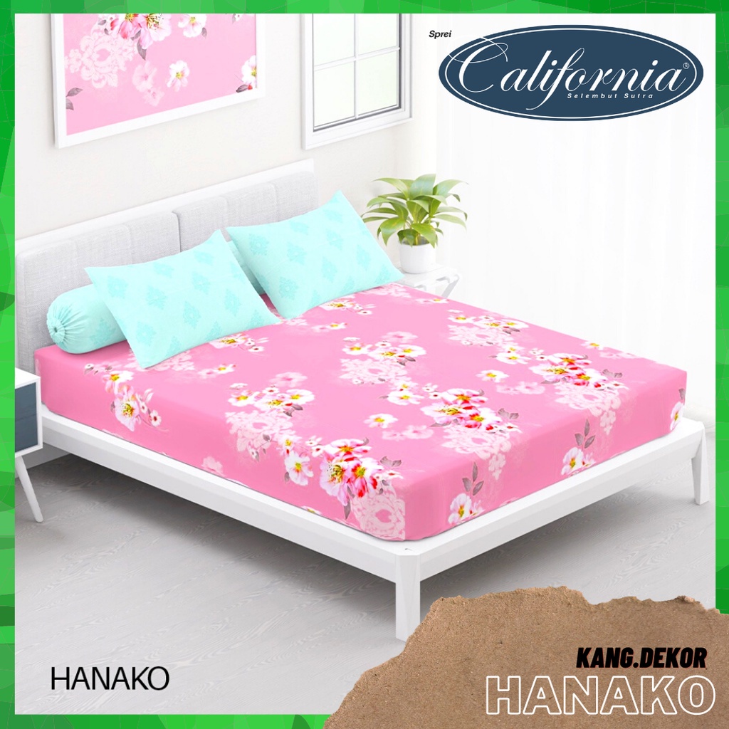 SPREI CALIFORNIA MOTIF HANAKO QUEEN KING SINGLE SIZE 160X200 180X200 120X200 SPREI NO 1 2 3 MURAH SE