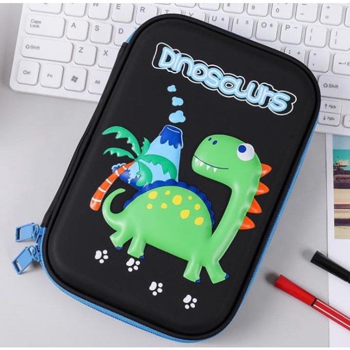 

Tempat pensil kotak pensil 3D Dino Cowo Hardtop Pencil Case