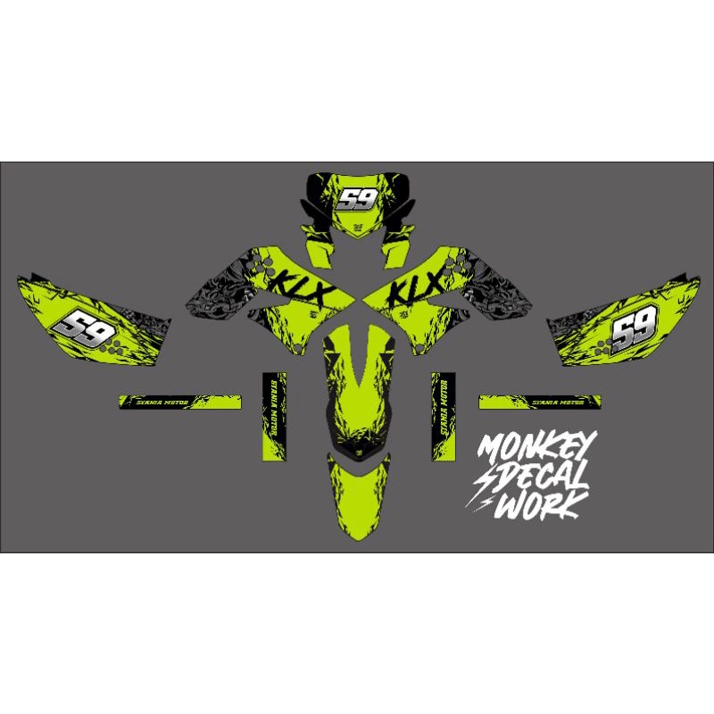 DECAL KLX S DEKAL STICKER CUSTOM