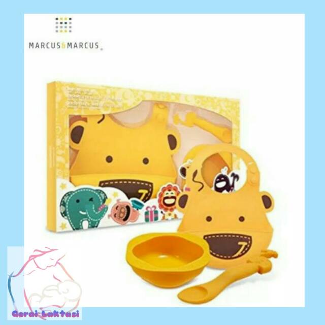 Marcus and Marcus  BABY FEEDING SET - MARCUS&amp;MARCUS SET TEMPAT MAKAN BAYI MPASI