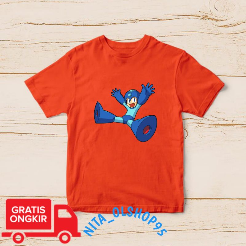 baju anak Megaman Mega man , baju anak kartun