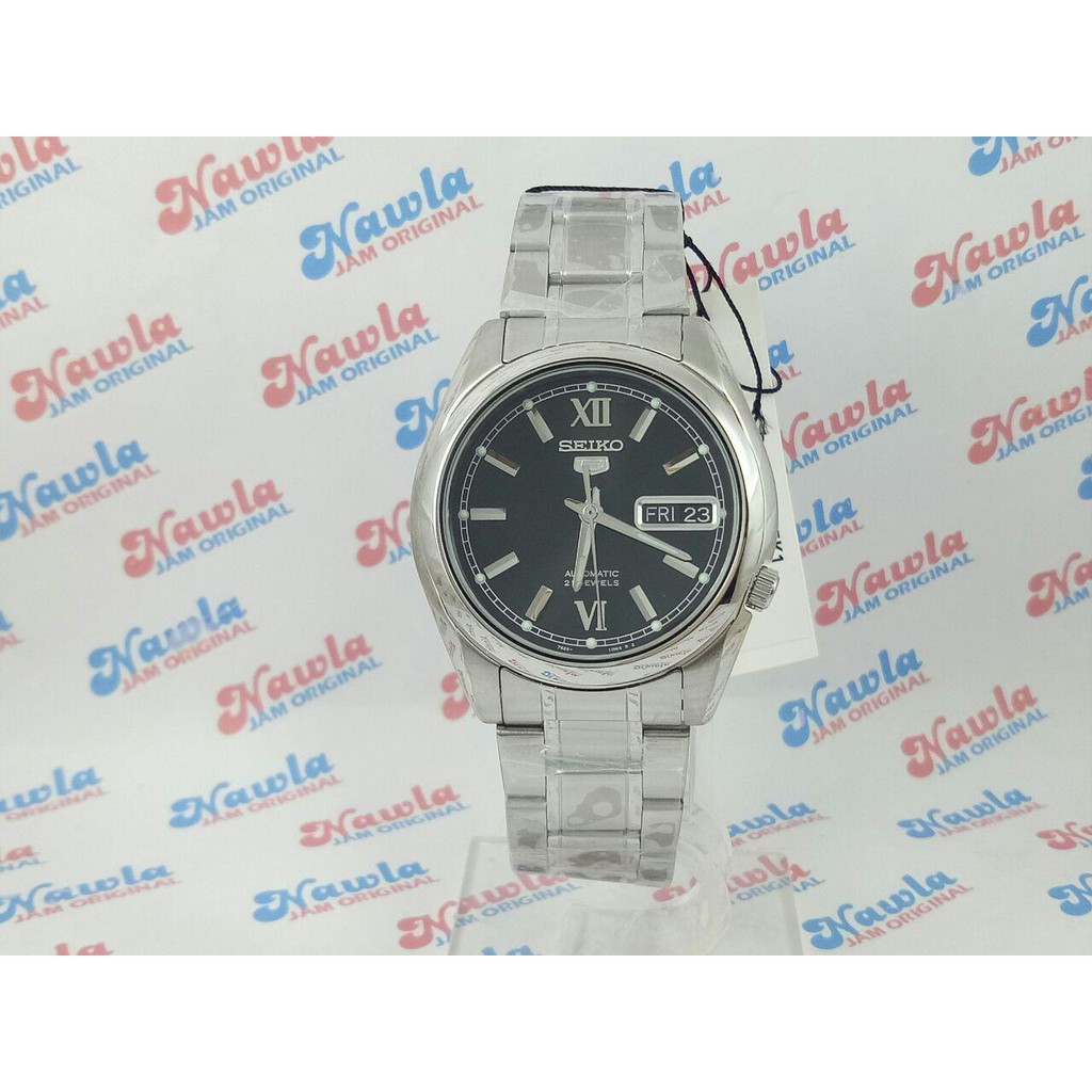 Seiko 5 SNKL55K1 Automatic Black Dial - Jam Tangan Pria SNKL55