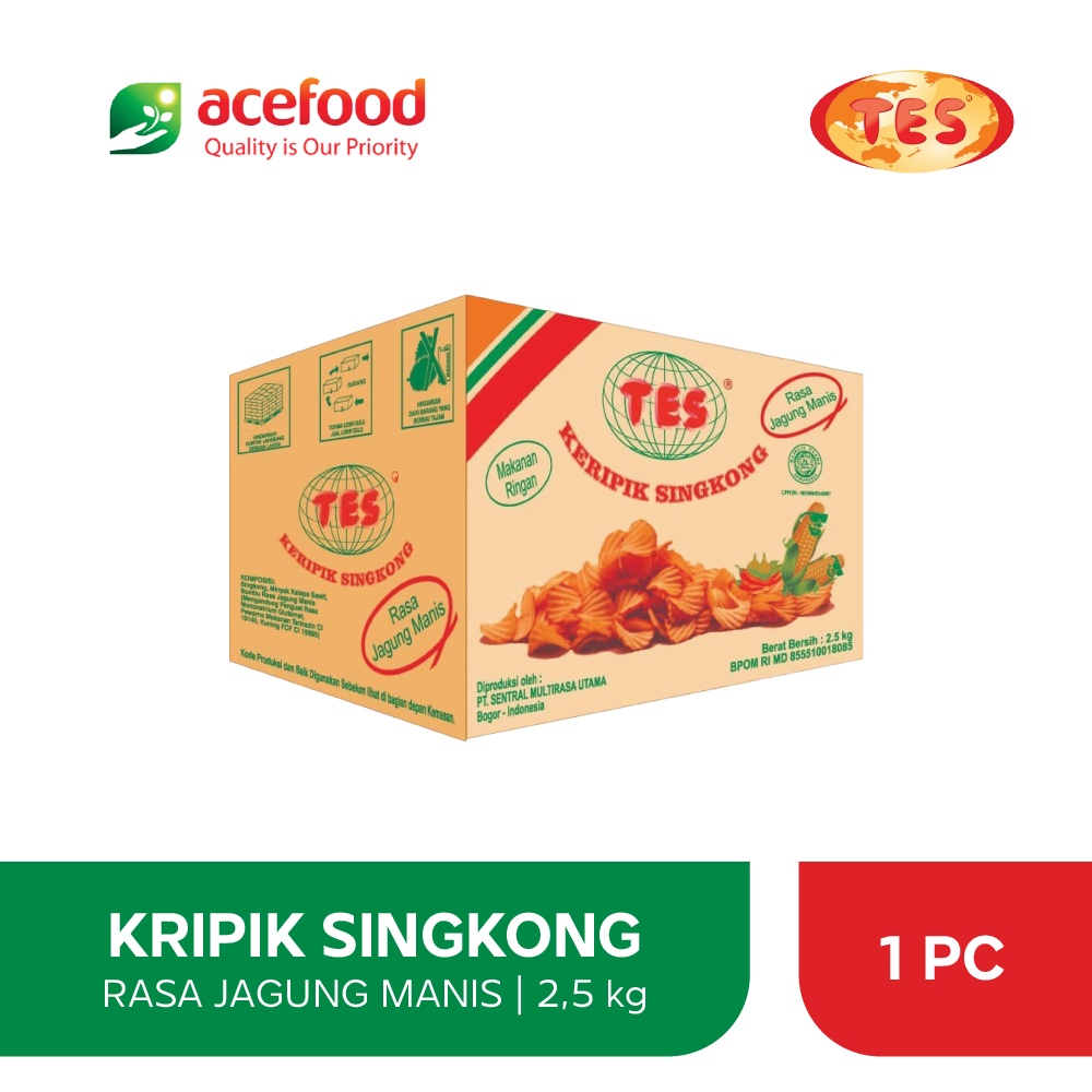 

TES KRIPIK SINGKONG 2.5 KG JAGUNG MANIS