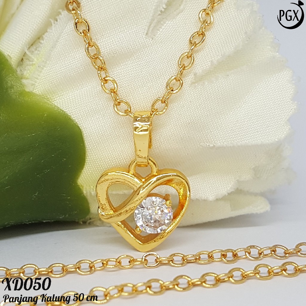 PGX Kalung Wanita Xuping Perhiasan Lapis Emas Aksesoris Fashion Premium - XD050