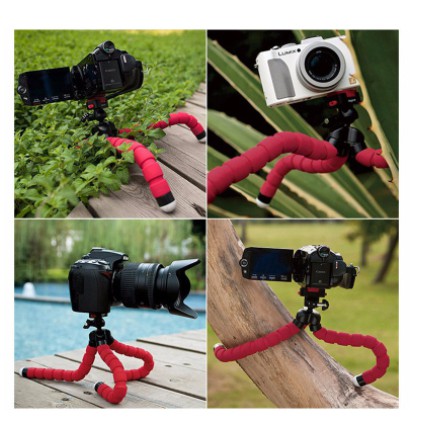 [SELFIYUK] - Mini Tripod Octopus for Action Camera - XTK75 - Black