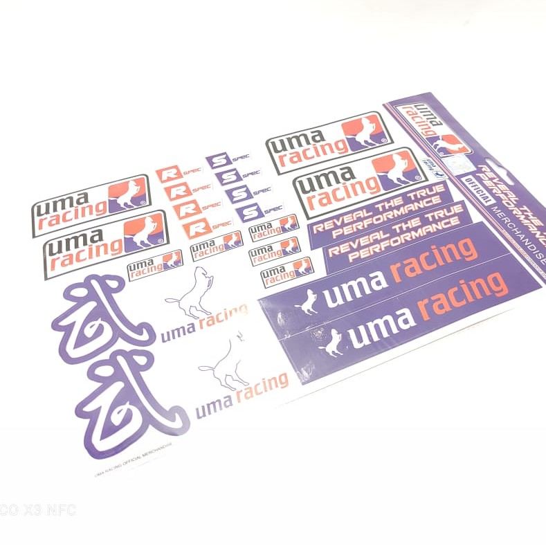 STICKER STIKER UMA RACING OFFICIAL ORIGINAL 100%