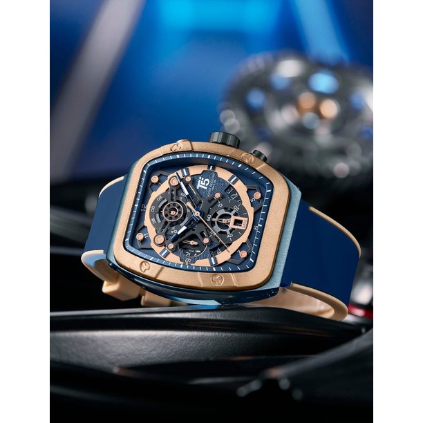 GET 1 GIFT !! Jam Tangan Pria T5 H3857 3857 Original Rubber Chrono Watch