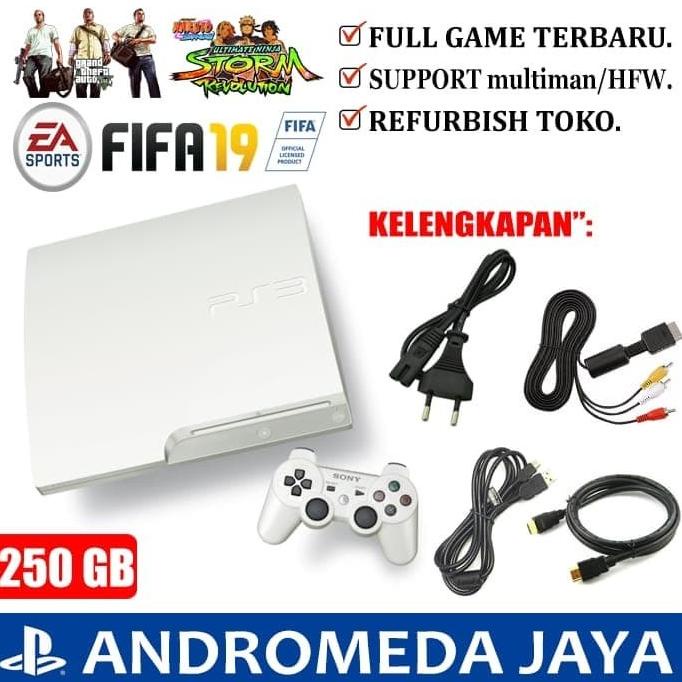 SONY PS3 PLAYSTATION 3 SLIM OFW 250GB PUTIH