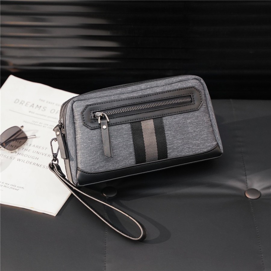 clutch tas tangan Fashion Tas Genggam import kulit premium coach branded Kulit PU Leather trendy uni