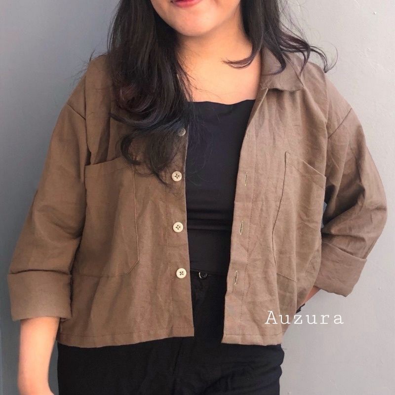 KEMEJA CROP LINEN / OUTER LINEN