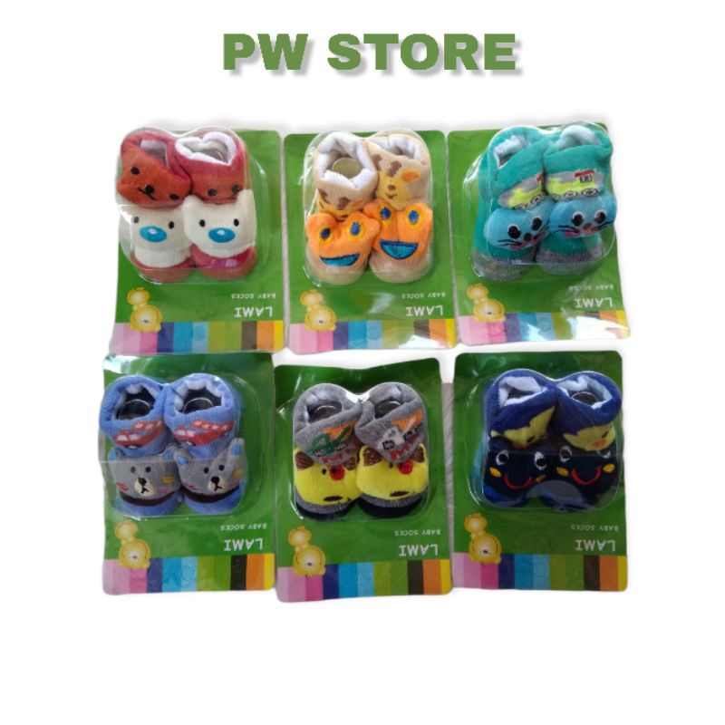 [6 PASANG] Kaos Kaki Bayi Boneka Lucu Korea/ Baby Mika/ Prewalker [BABY MIKA 1&amp;6 PSG]